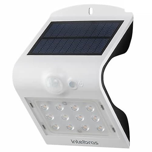 Solar Farol Led Pared Asi 220 Lm Luz Calida Intelbras
