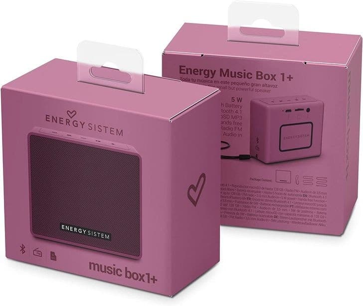 Parlante Portátil Bluetooth - Energy Music Box 1+ Rosa /Grape
