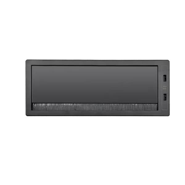 Frente Negro De Aluminio Con Conexion Usb