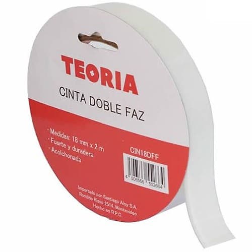 Herramientas Cinta Doble Faz Foam 18mm X 2m Teoria+