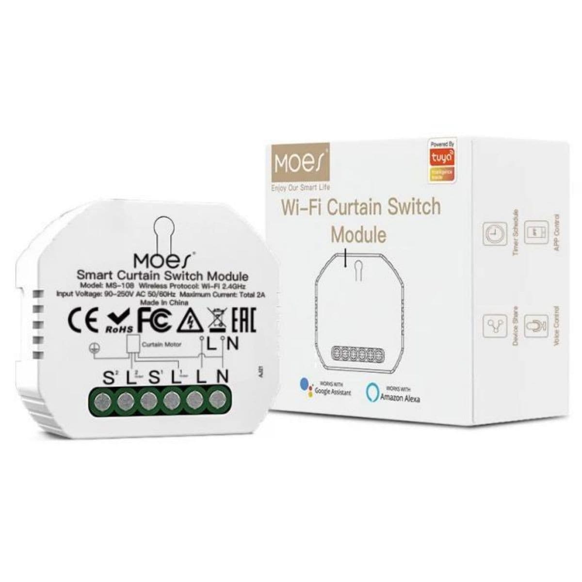 Modulo Oculto Para Cortina Wifi Moes