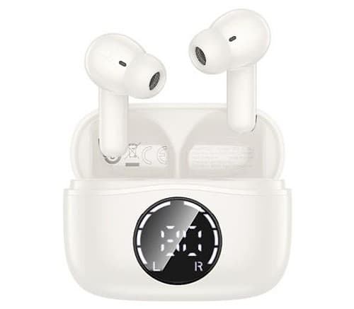 Hoco Eq22 Earphones Singer Anc+Enc Tws Cloudy White