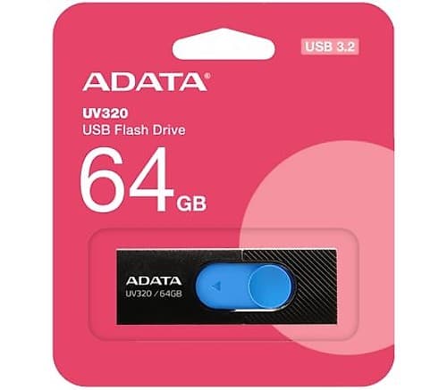 Adata Pen Drive Auv320-64g-Rbkbl 64gb Negro/Azul