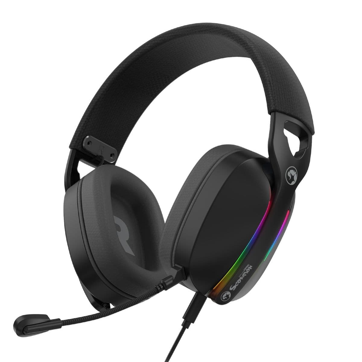 Auricular Marvo Hg9086 Pulz 70s 7.1 Rgb Bk
