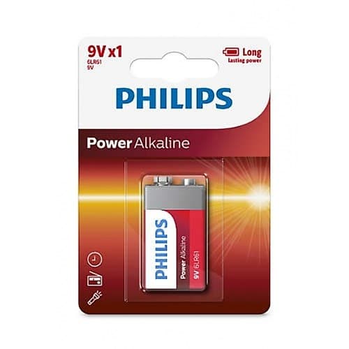 Pilas Bateria 9v Alcalina 6lr61p1b/97 Philips