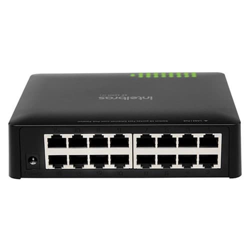 Redes Switch 16p Fast Poe Pasivo Sf 1600 Q+ Intelbras