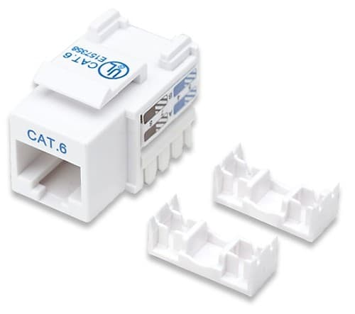 Racks Acc Jack Rj45 Cat6 Blanco Intellinet