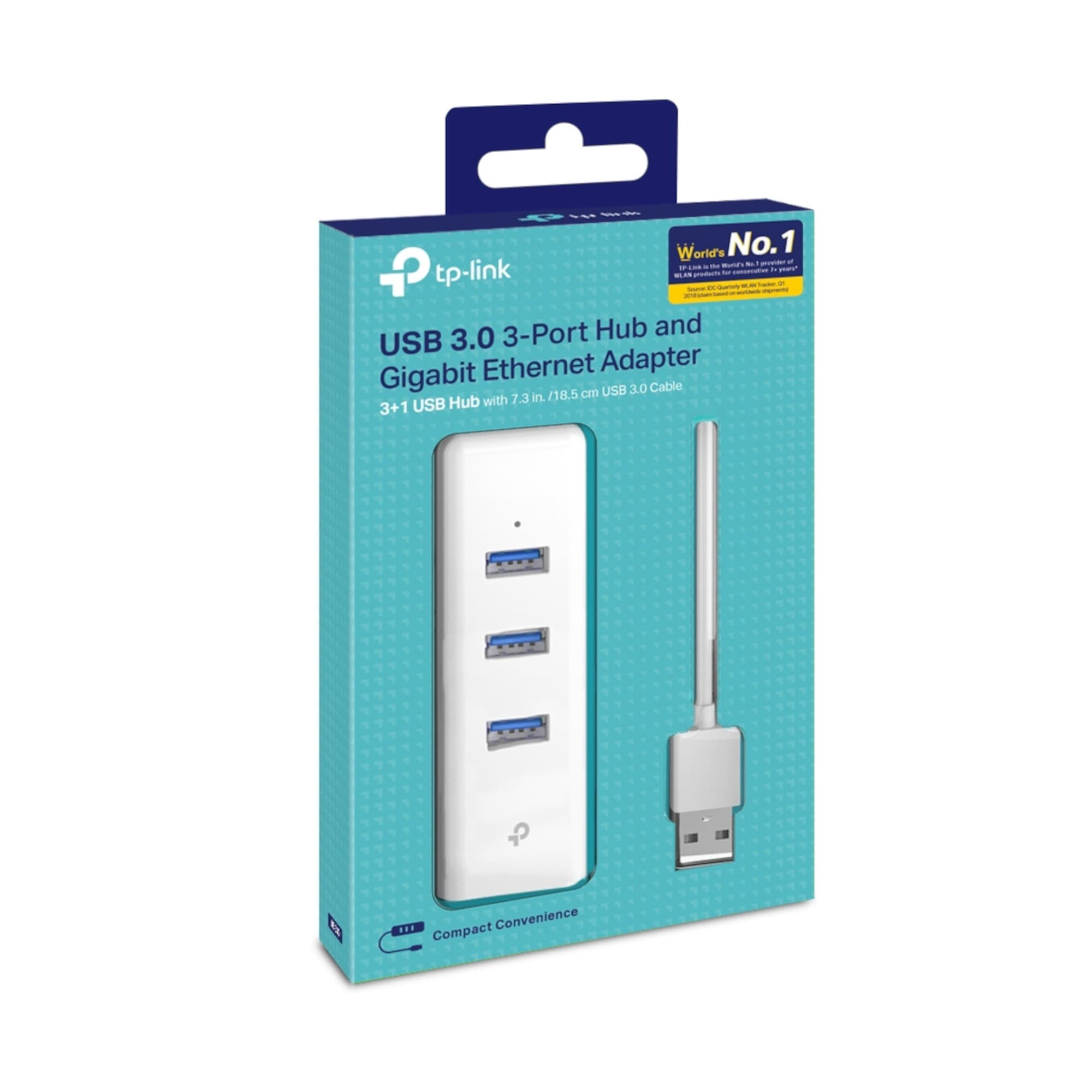 Adaptador De Red Tp-Link Usb 3.0 A Gigabit + Hub 3.0