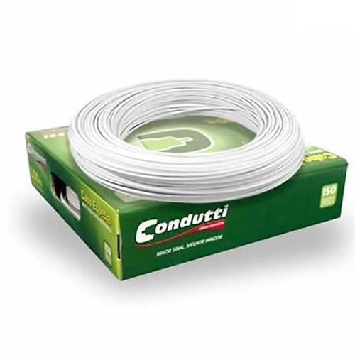 Alarma Cable 07x0.50mm 100m Blanco 100% Cobre Condutti