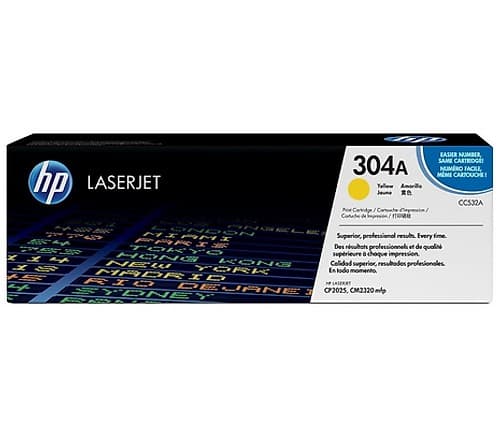 Hp Toner Cc532a 304a Amarillo 2020/2025/2030/2320 2.800 Cps Cp