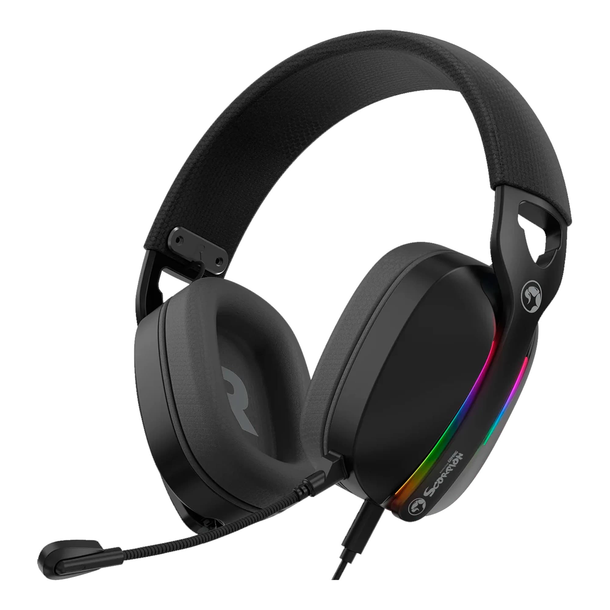 Auriculares Gaming Cableados Marvo Hg9086 Rgb