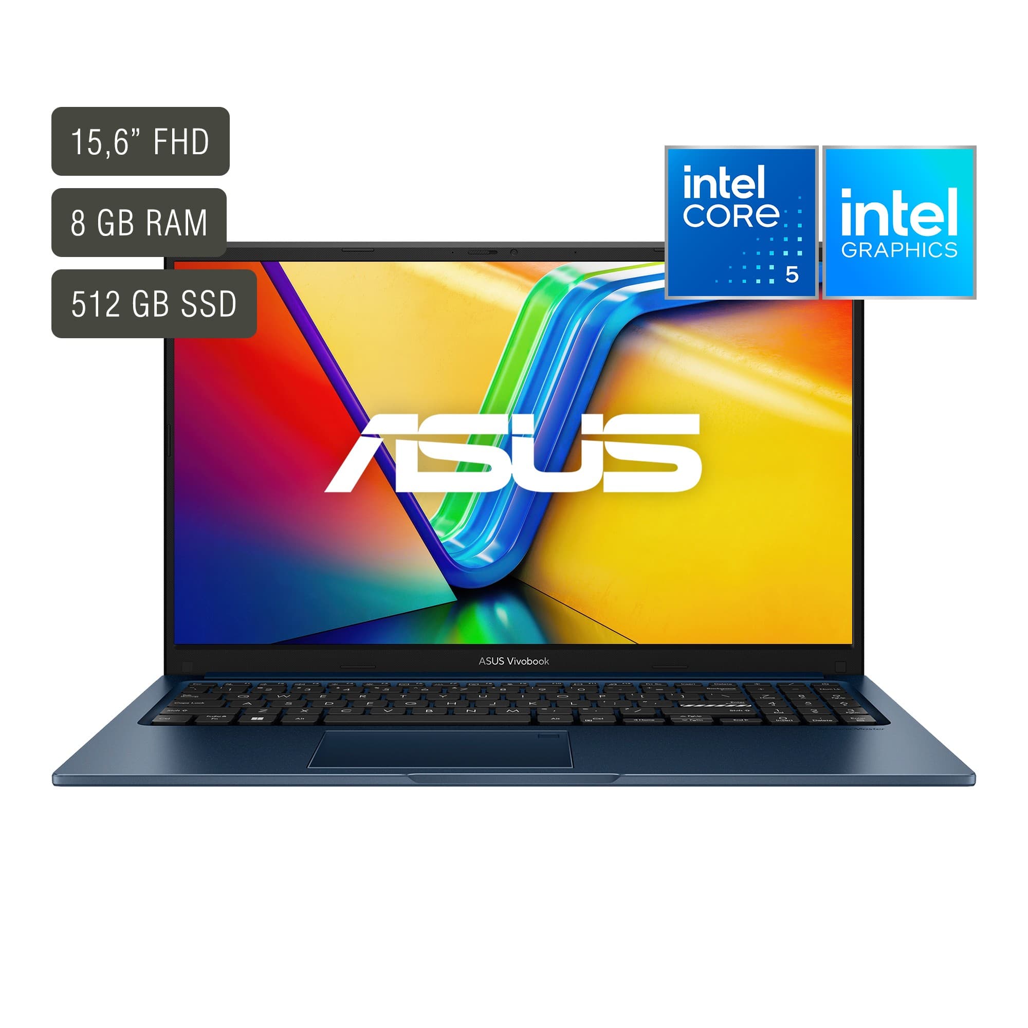 Notebook Asus Vivobook 15.6'' Core 5 8gb 512gb