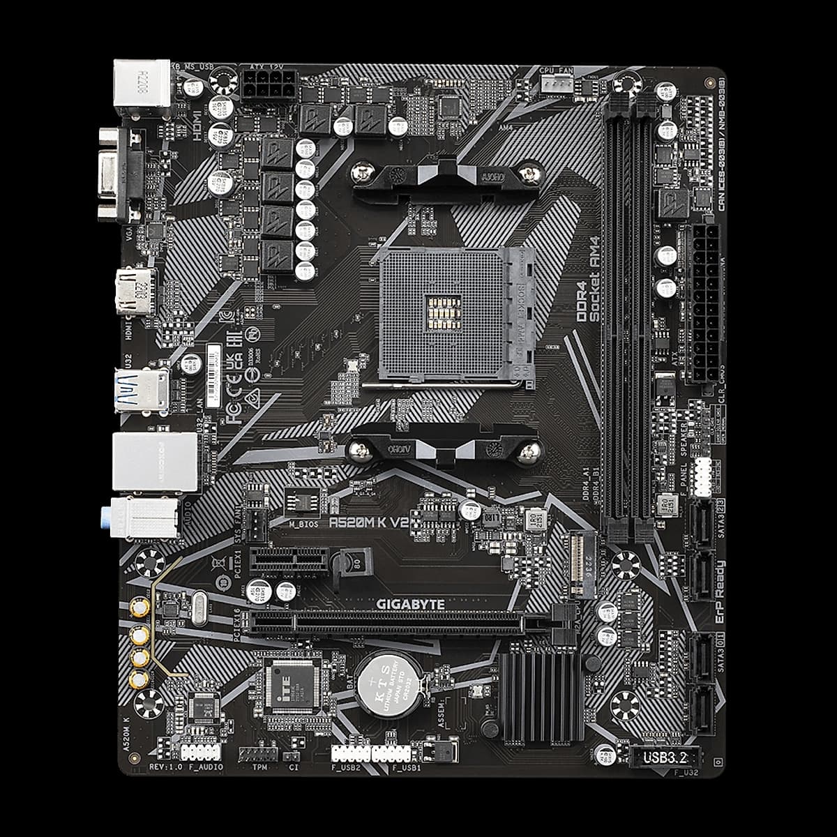 Motherboard Gigabyte A520m K V2 Am4