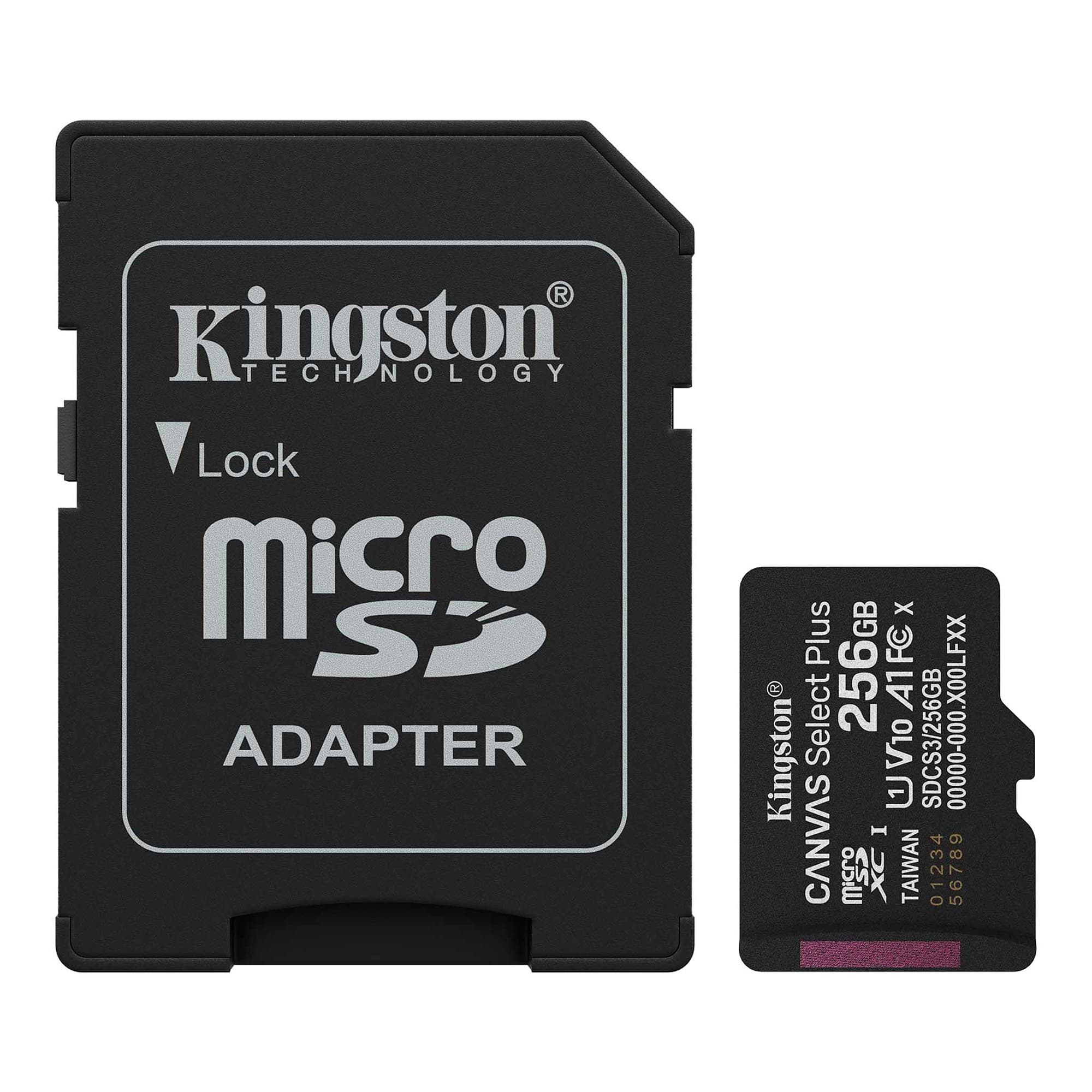 Memoria Micro Sd Kingston Sdcs3/256gb 150mb/S