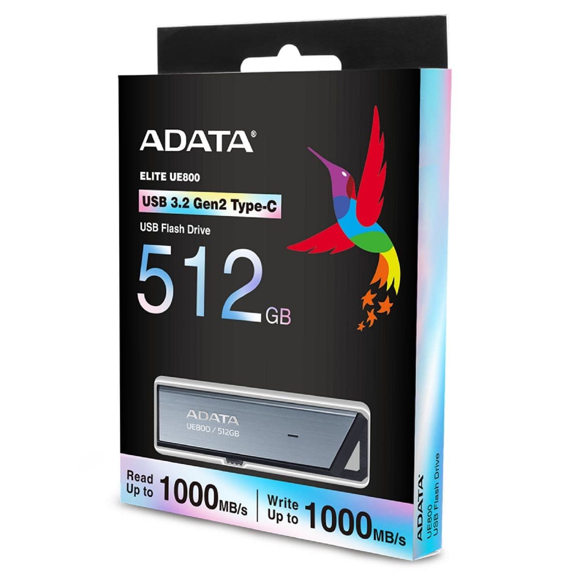 Pendrive Adata 512gb Usb-C Metálico Retráctil