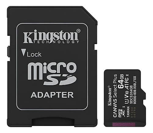 Tarjeta De Memoria Micro Sd Kingston Canvas Select Plus 64gb