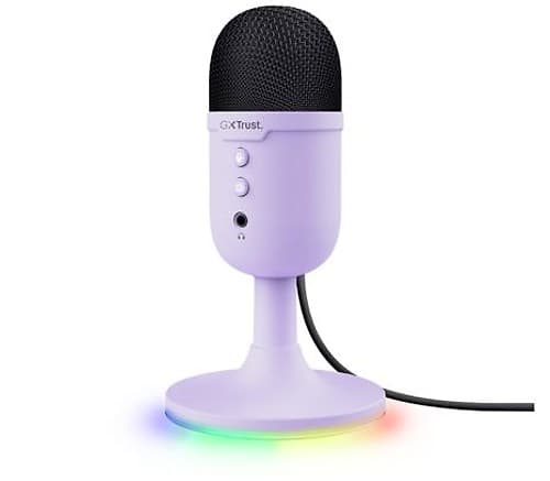 Trust 25375 Microfono Gaming Gxt234 Yunix Usb Purple (O)