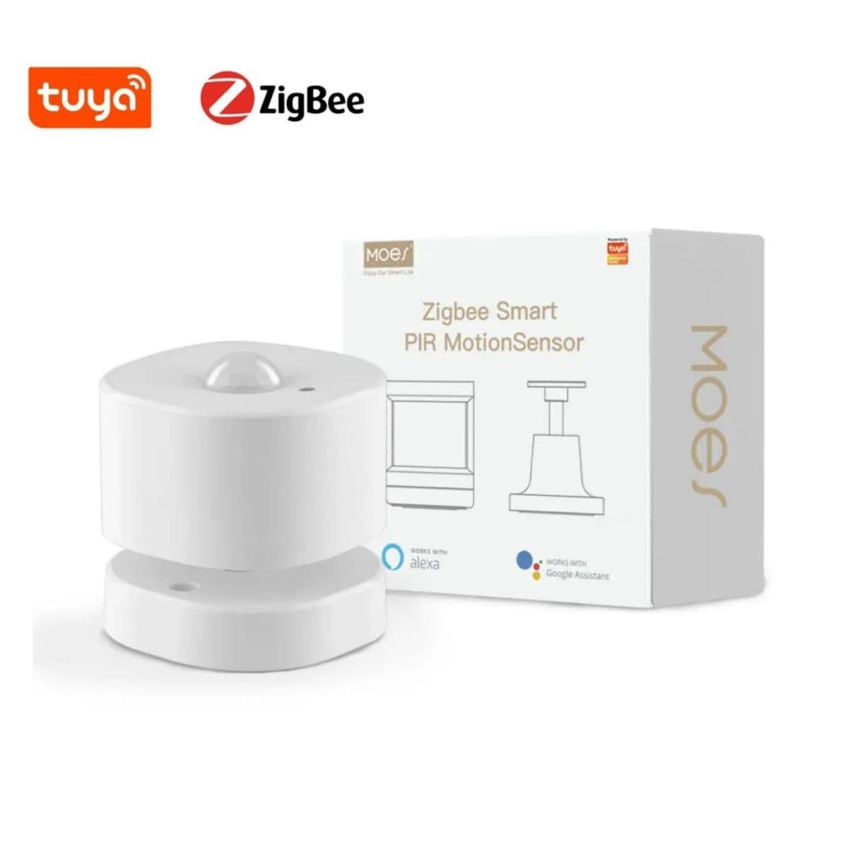 Sensor Pir Zigbee Detección De Humanos Moes