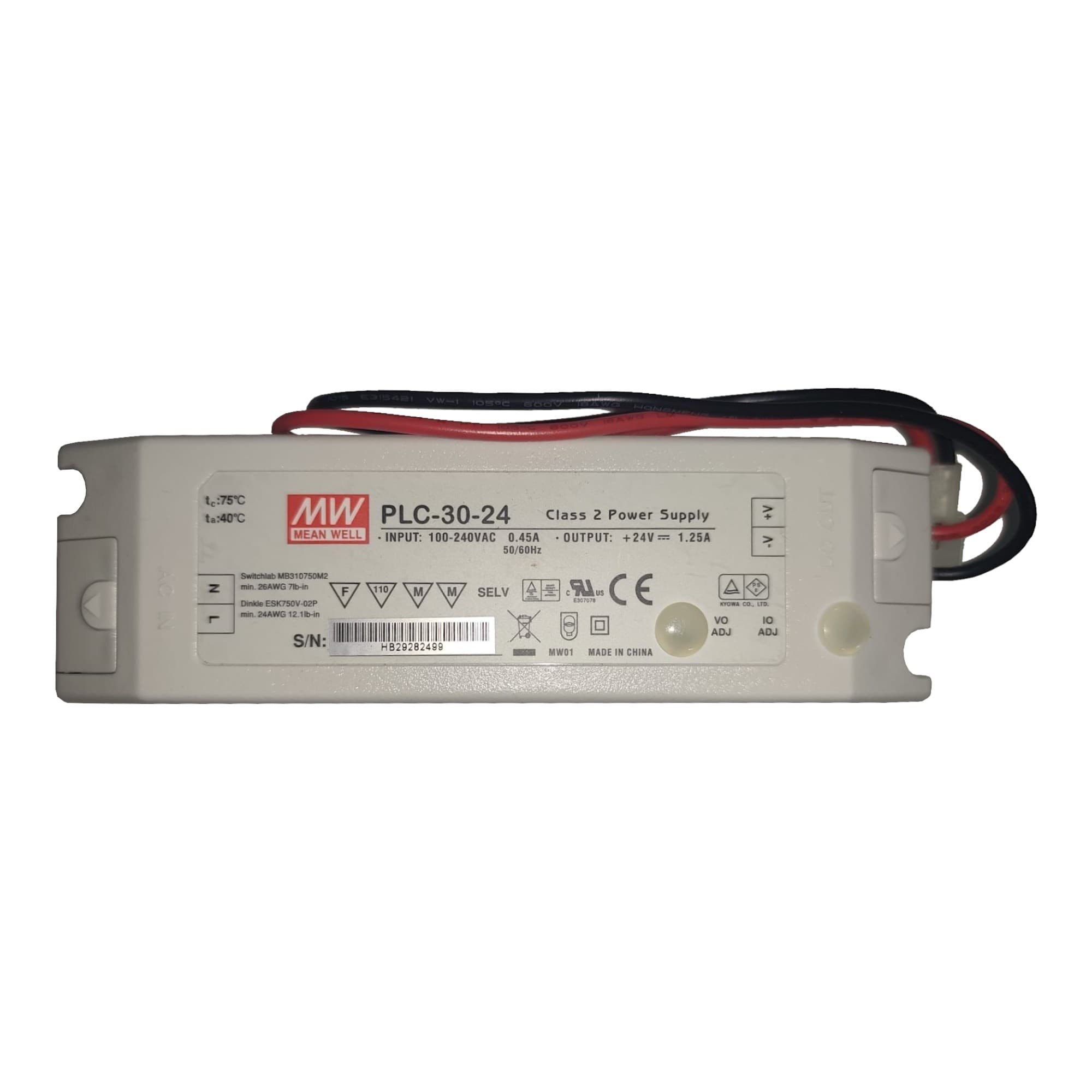 Driver De Alimentación Led Ip64 Cc Ac/Dc 16.8-24v 1.25a
