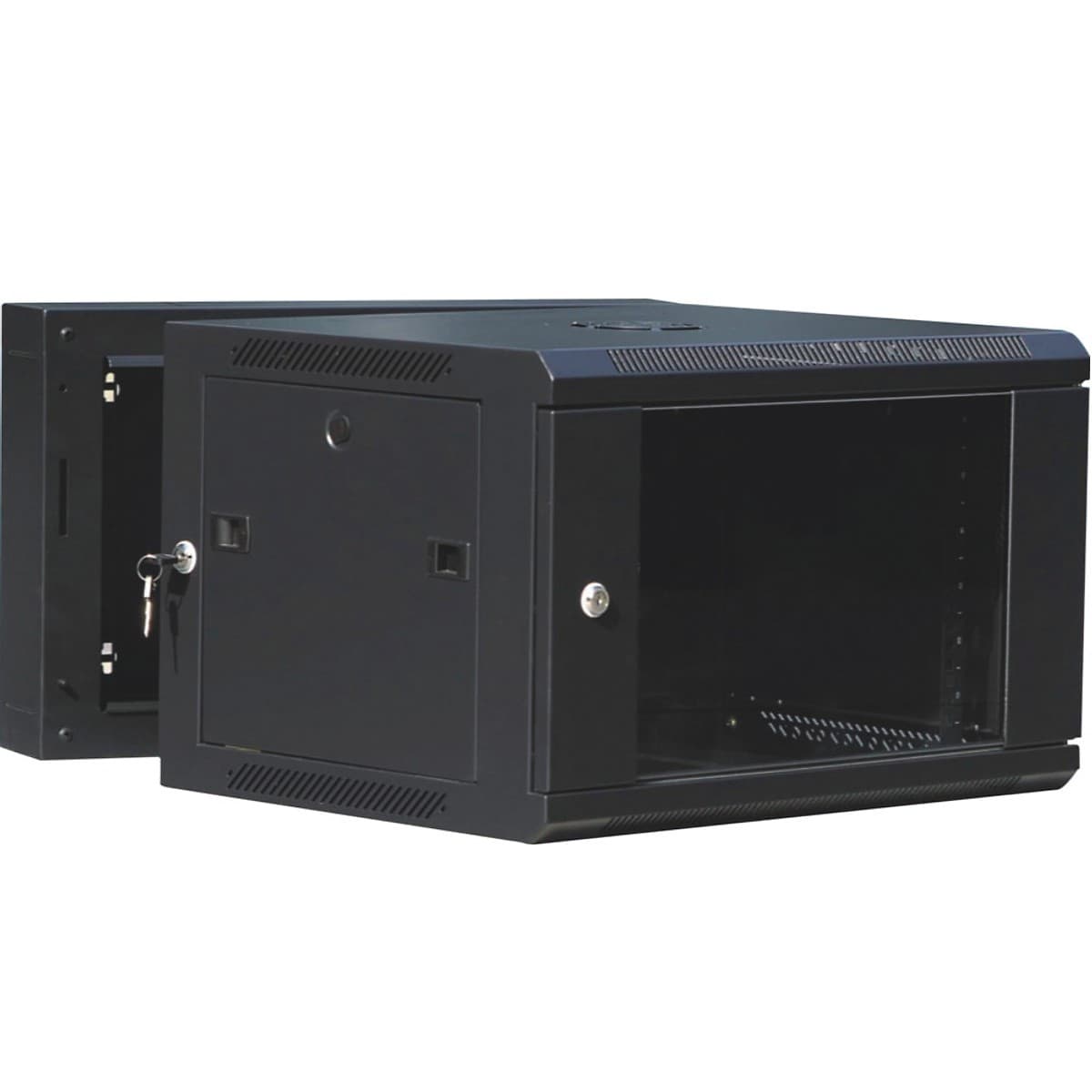 Vf-Rack 6u Pivotante Negro 600x550 Inc Pdu 6 Y Tornillos