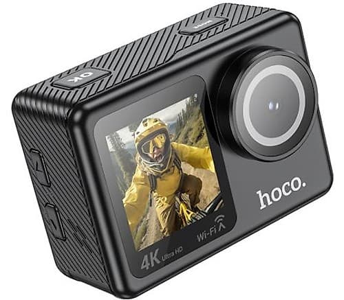 Hoco Dv101 Camara Para Deportes Con Doble Pantalla Black