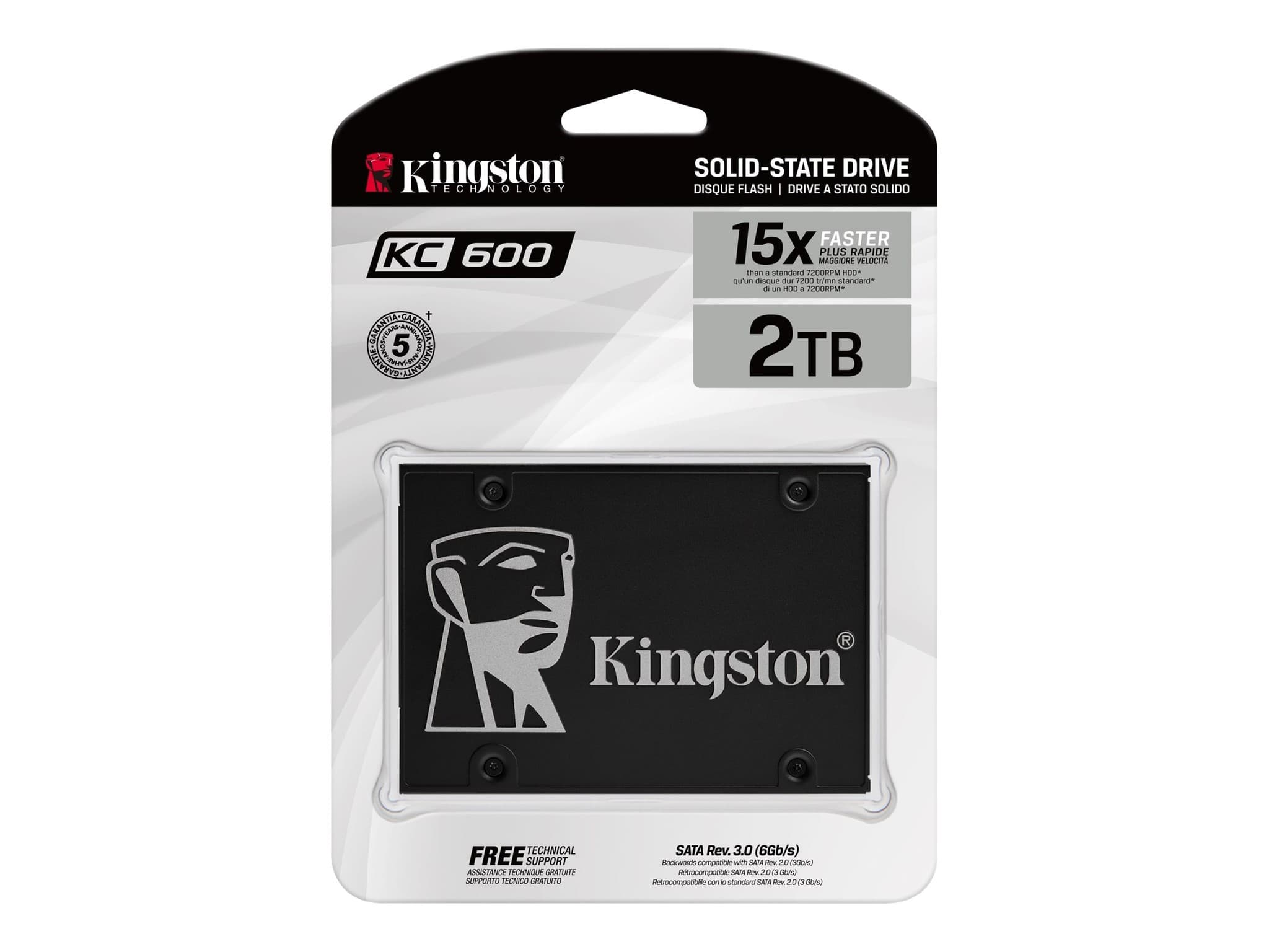 Disco Solido Interno Kingston 2048gb Kc600 2.5 Sata3