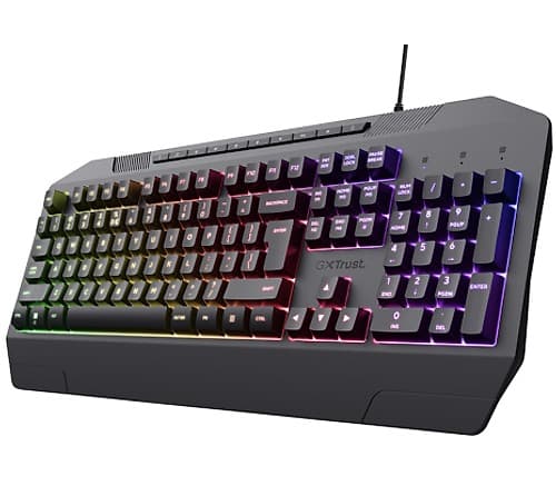 Trust 24998 Teclado Gxt836 Evocx Gaming Rgb Eco Black