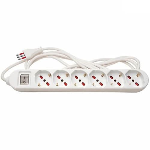 Electricidad Alargue 6 Tomas Schuko/3enl 10m Vivion