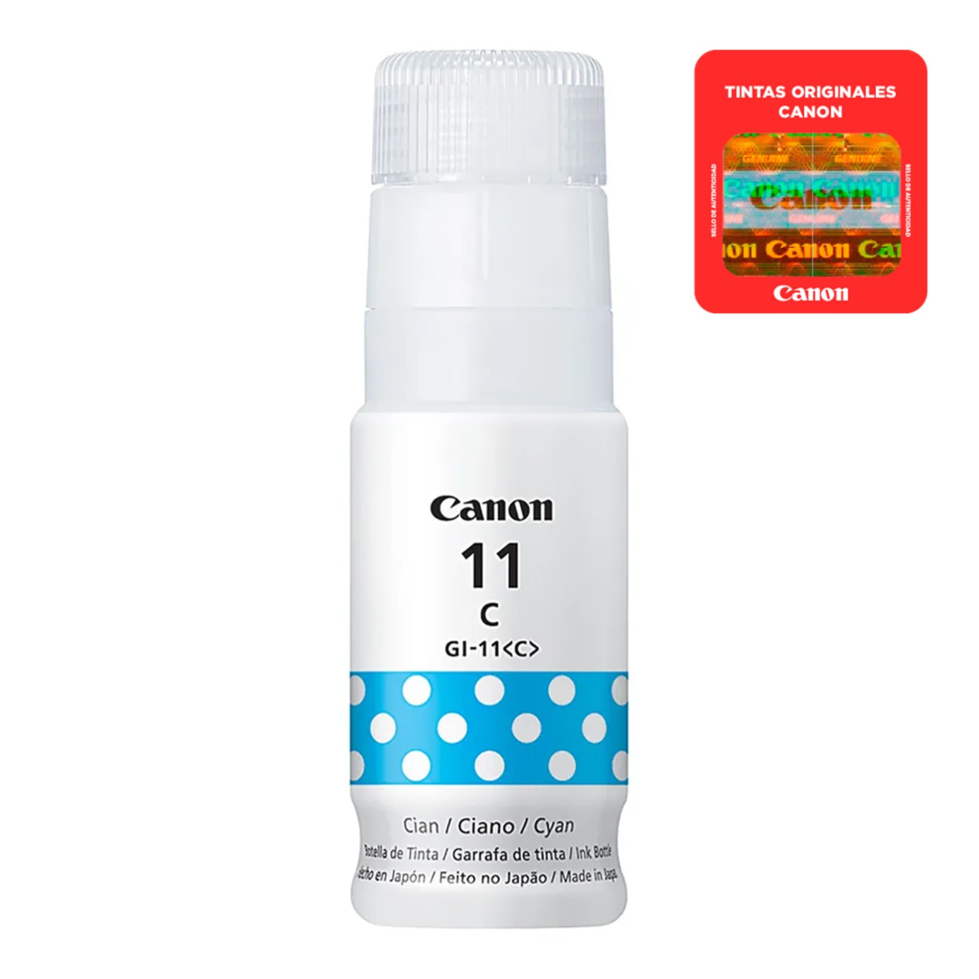 Botella De Tinta Canon Cian Gi-11 C 70ml