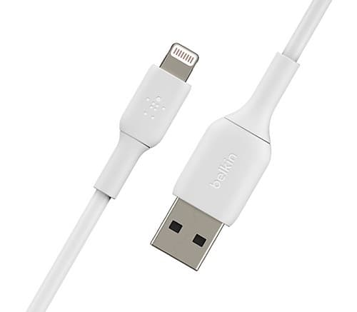 Belkin Caa001bt1mwh Cable Usb-A A Lightning Blanco 60w 1m