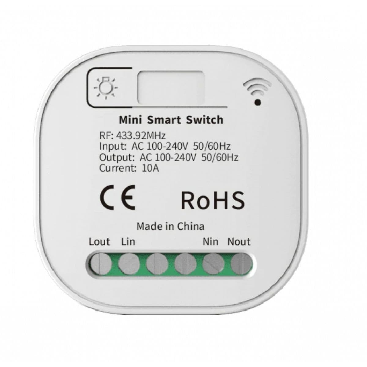 Receptor Controlador Moes Rt-S-Z-Rc 1 Canal Rf433m