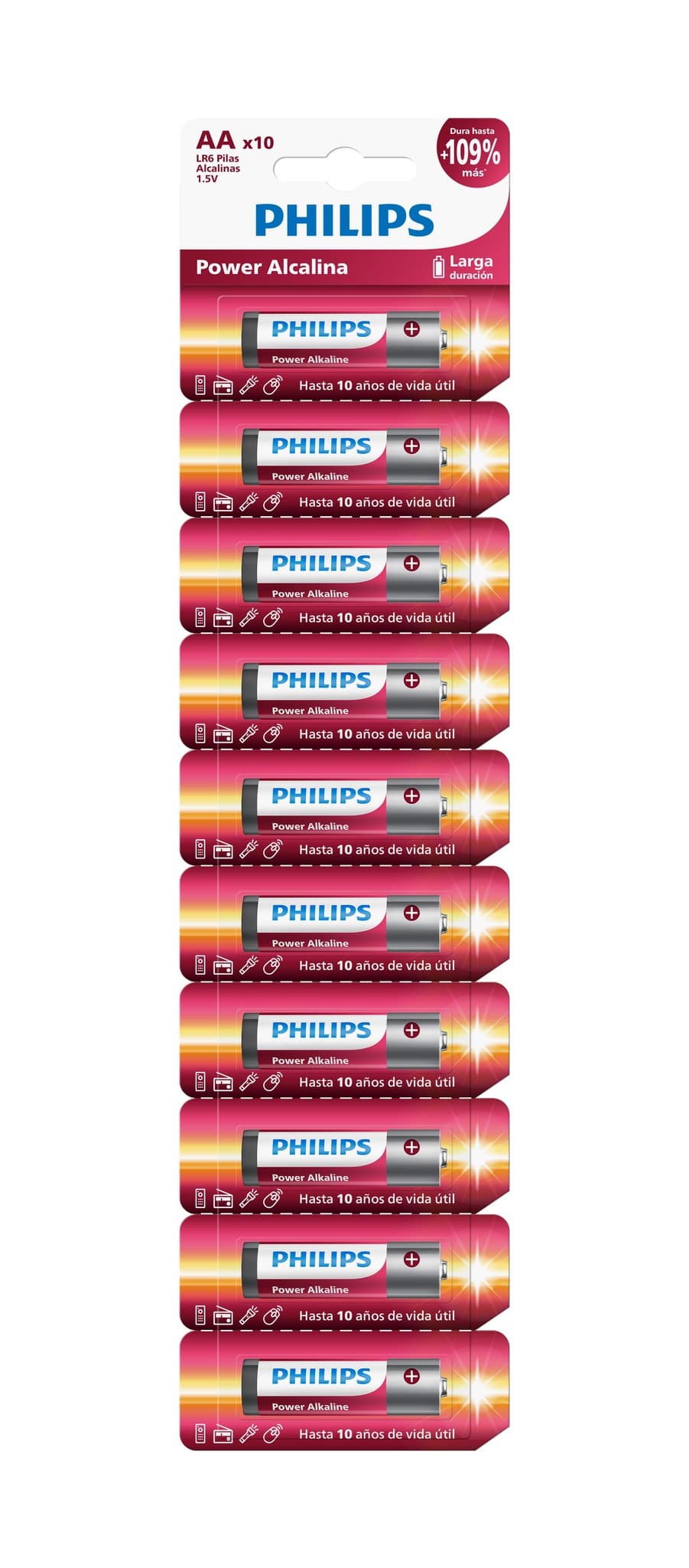 Pila Alcalina Philips Aa Cartela X10