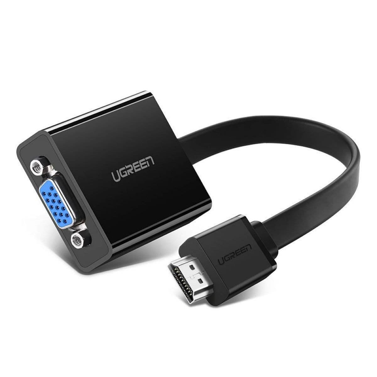 Adaptador Ugreen Hdmi A Vga + 3.5mm Full Hd Bk