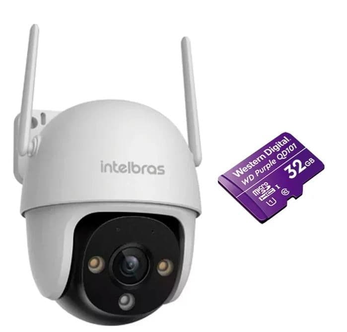 Cctv Cam Ip Mibo Im7 S Ptz Exterior Wd 32gb Intelbras