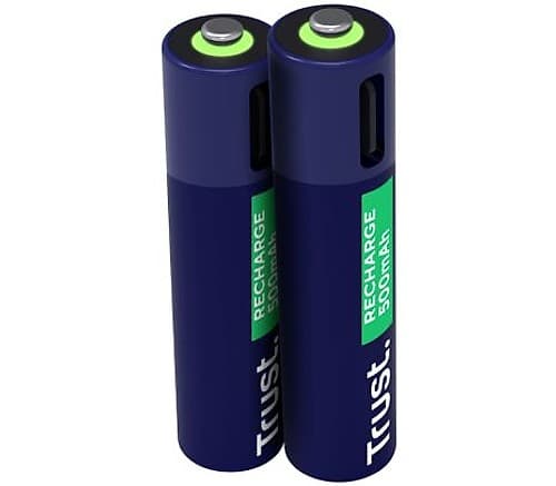 Trust 25585 Pilas Recargables Aaa Usb-C 2 Uni