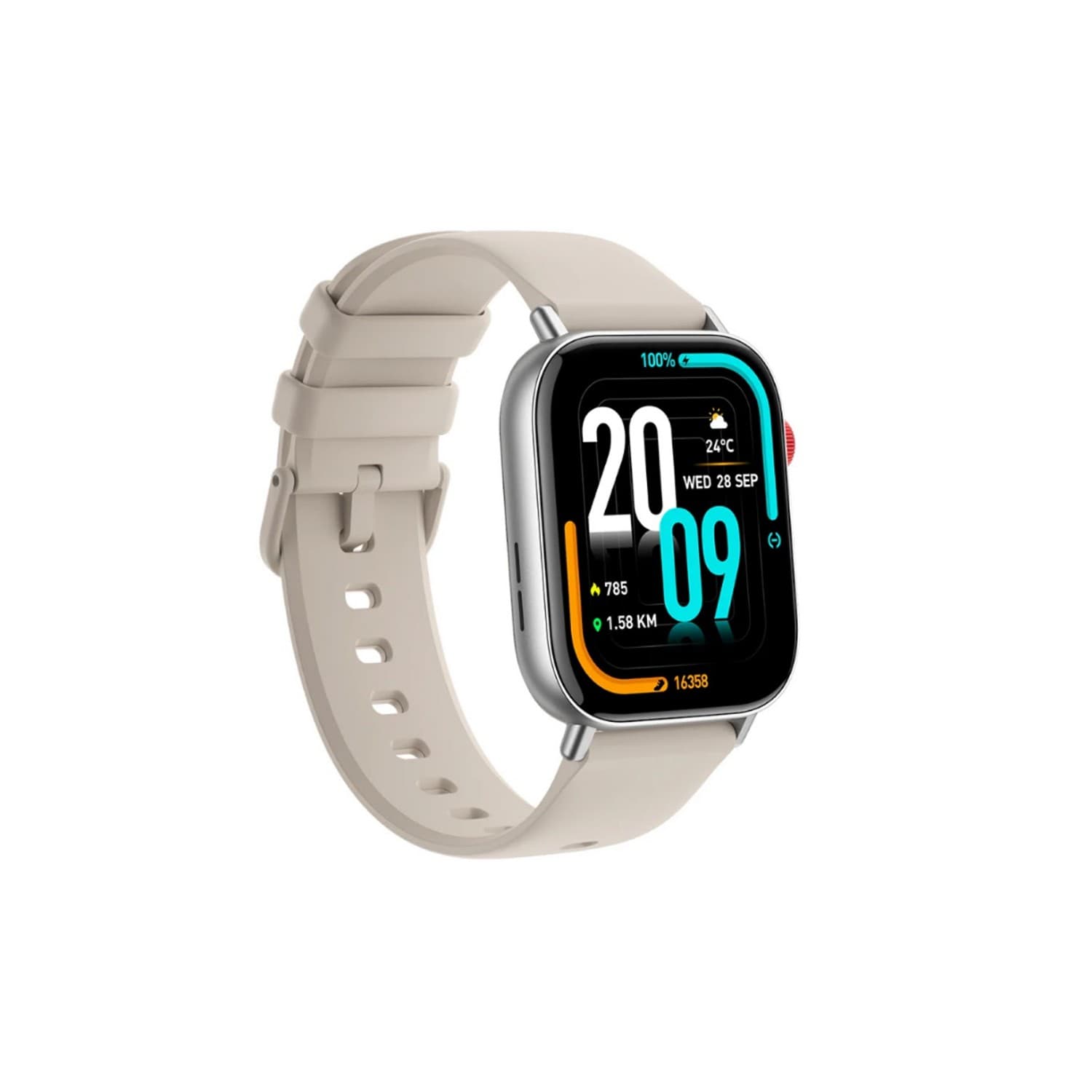 Reloj Inteligente Smartwatch Colmi C8 Max Silver Plateado