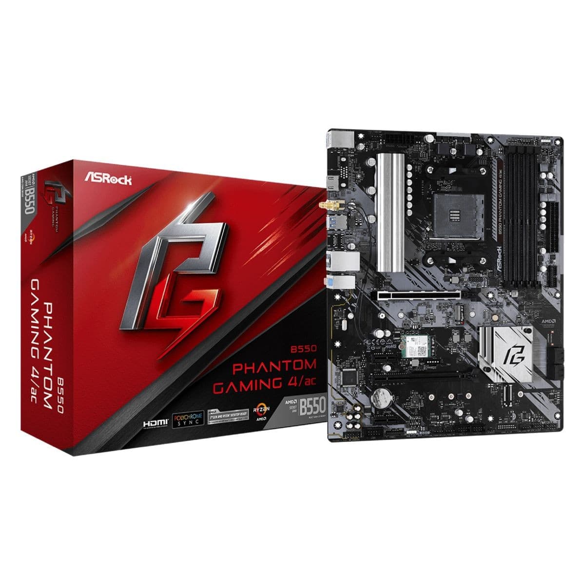 Motherboard Asrock B550 Phantom Gaming 4/Ac Am4