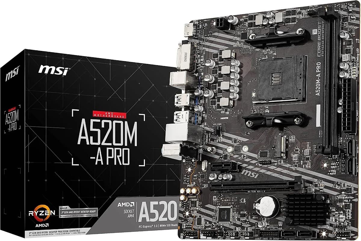 Msi Mother A520m-A Pro