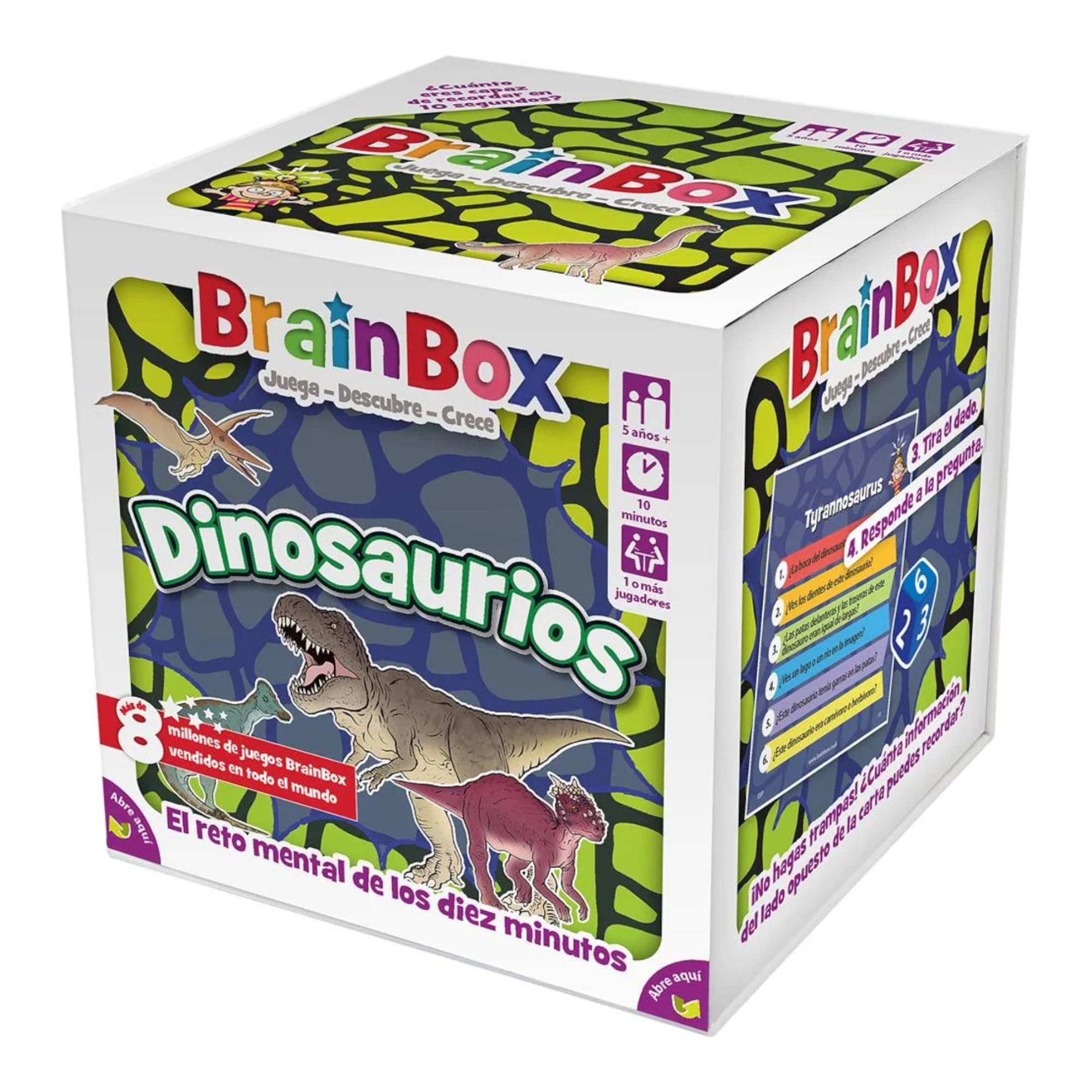 Juego De Mesa Asmodee Brainbox Dinosaurios +5