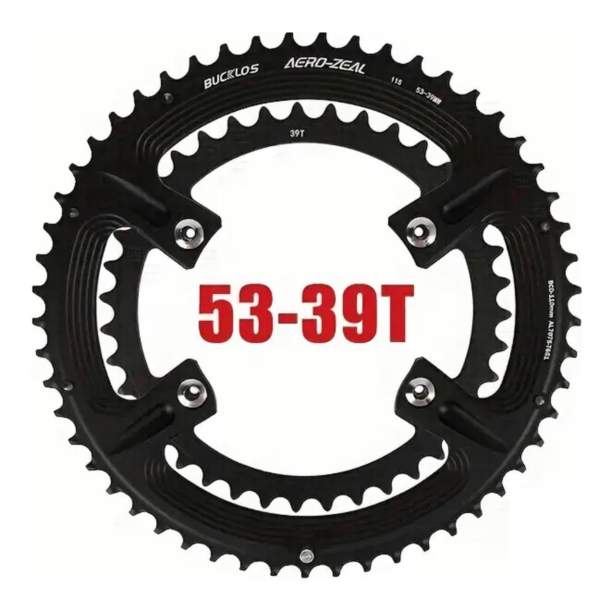 Plato Para Cadena De Bicicleta Bucklos 53-39t 10/11/12v