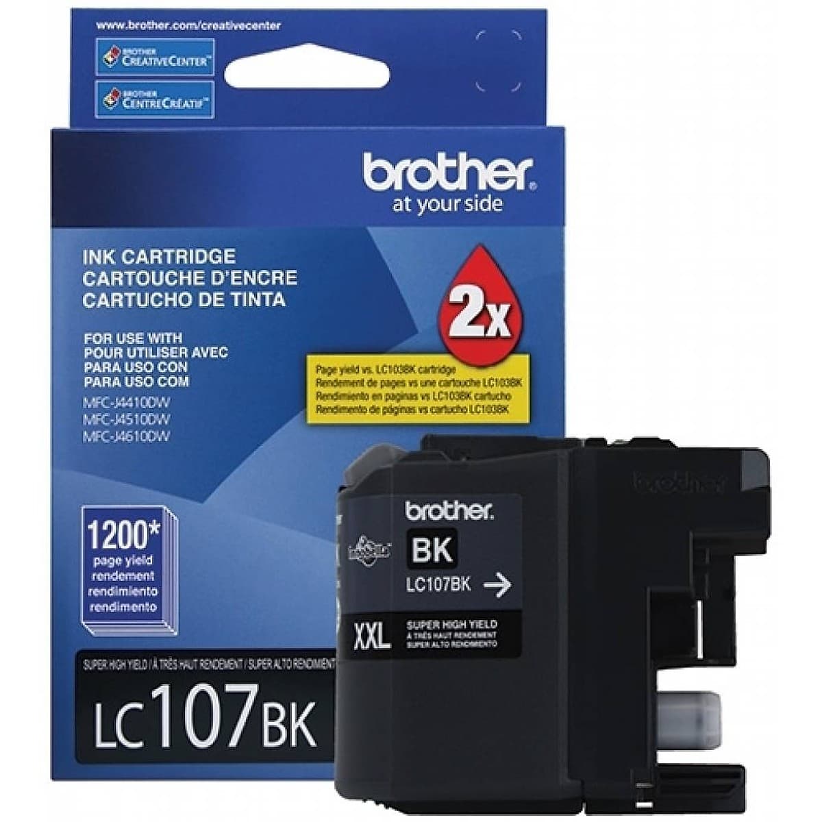 Cartucho De Tinta Brother Lc-107bk