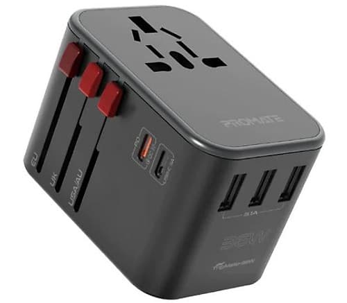Promate Tripmate-36w Adaptador Universal 20w Qc 3.0
