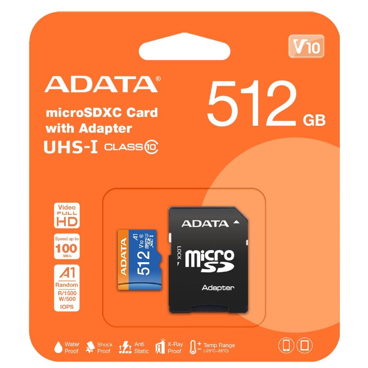 Memoria Adata Microsdxc 512gb Uhs-I V10 C10 C/A