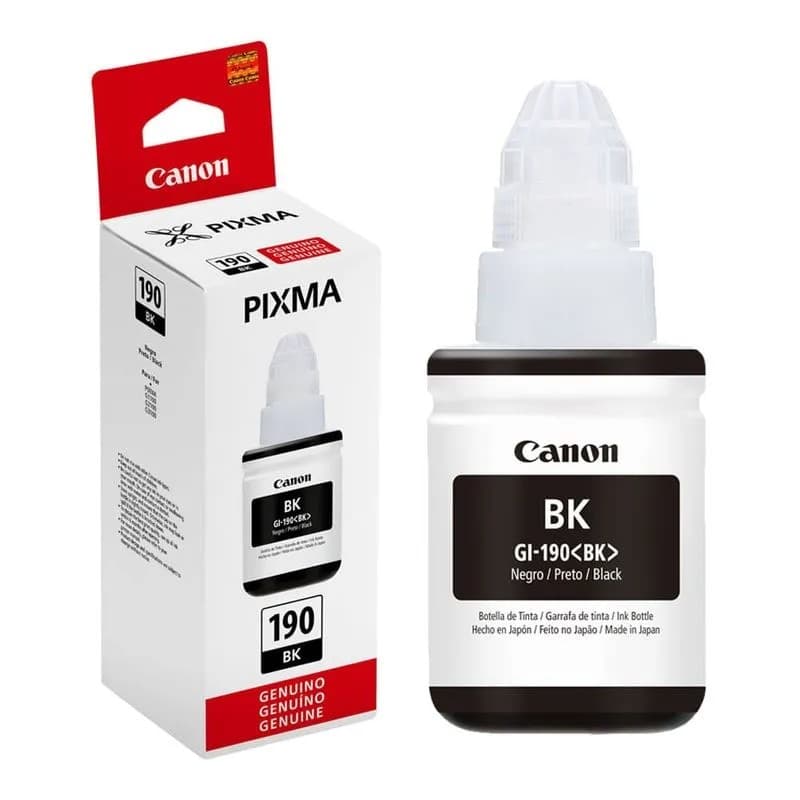 Canon - Gi-190 Bk Ink Bottle - Black