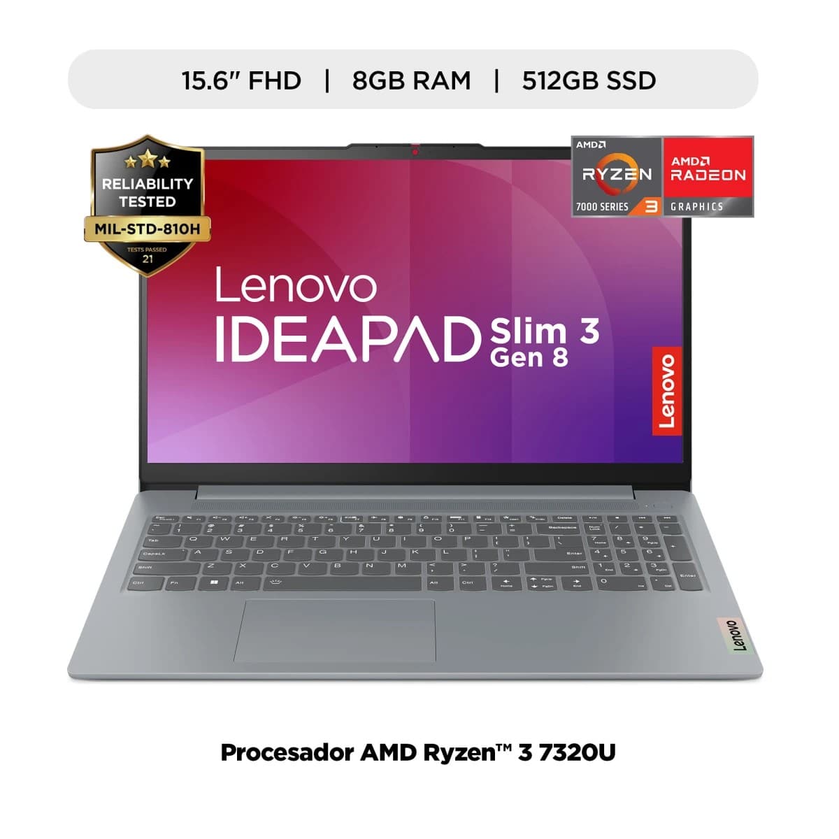 Lenovo Ideapad Slim 3 15amn8. Amd Ryzen™ 3 7320u 15.6" Fhd