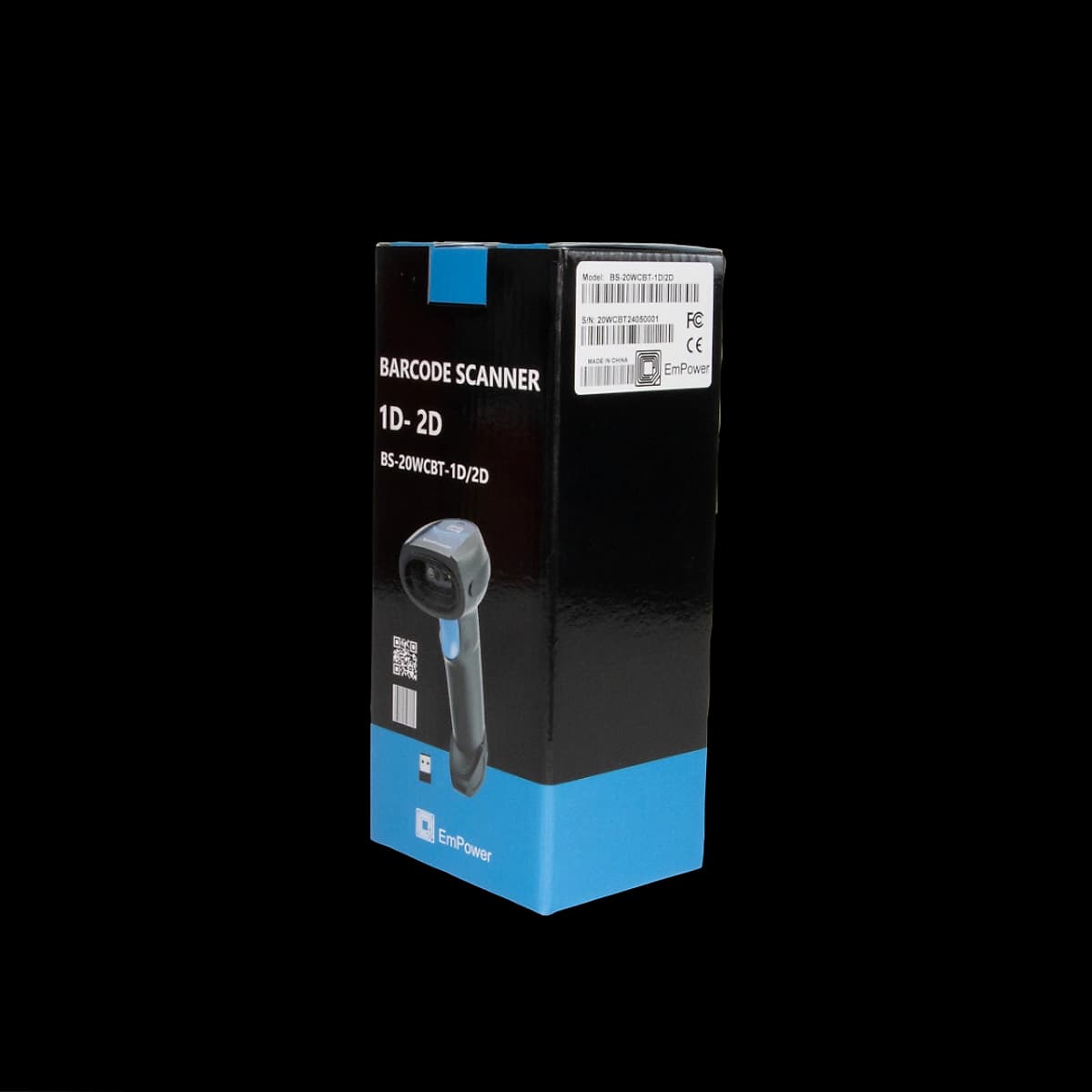 Lector De Código De Barras Inalámbrico Imager Empower Bs-20-Wcbt-1d/2d - 2.4 G Usb Dongle + Bluetooth + Type-B Cable. -