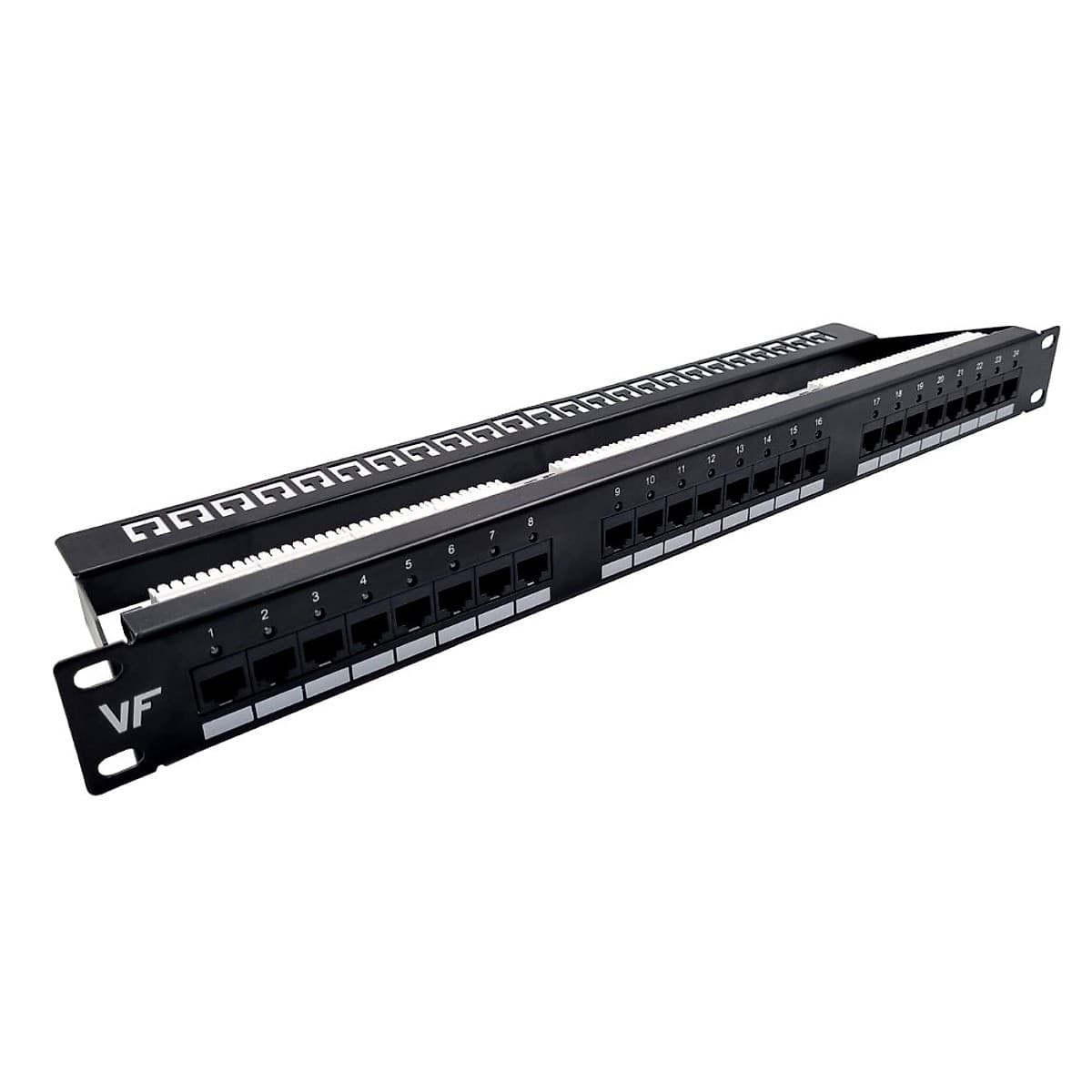 Vf-Patchera Cat6 24 Bocas (Inc Org Trasero) Con Led