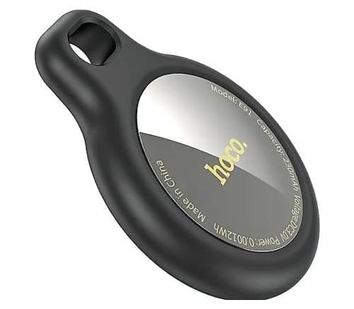 Hoco E91b Tiger Tag Localizador C/Holder Black Adhesivo Ios (O)