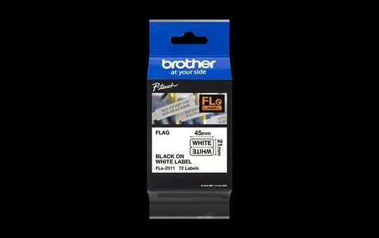 Cinta Brother Bandera Negro Blanco 10.5mm X 45mm 72u
