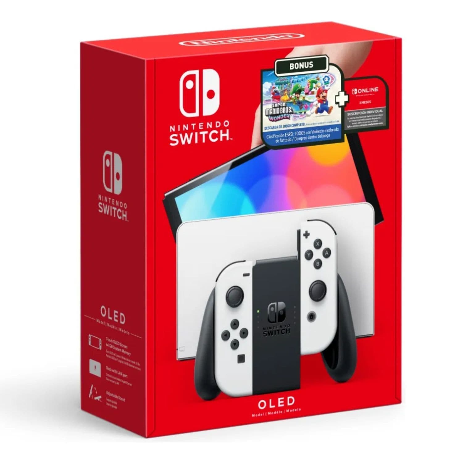 Consola Nintendo Switch Neón Super Mario Wonder